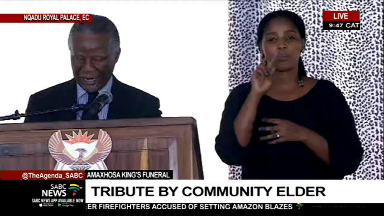 AmaXhosa King funeral | Tribute by former Pres. Mbeki