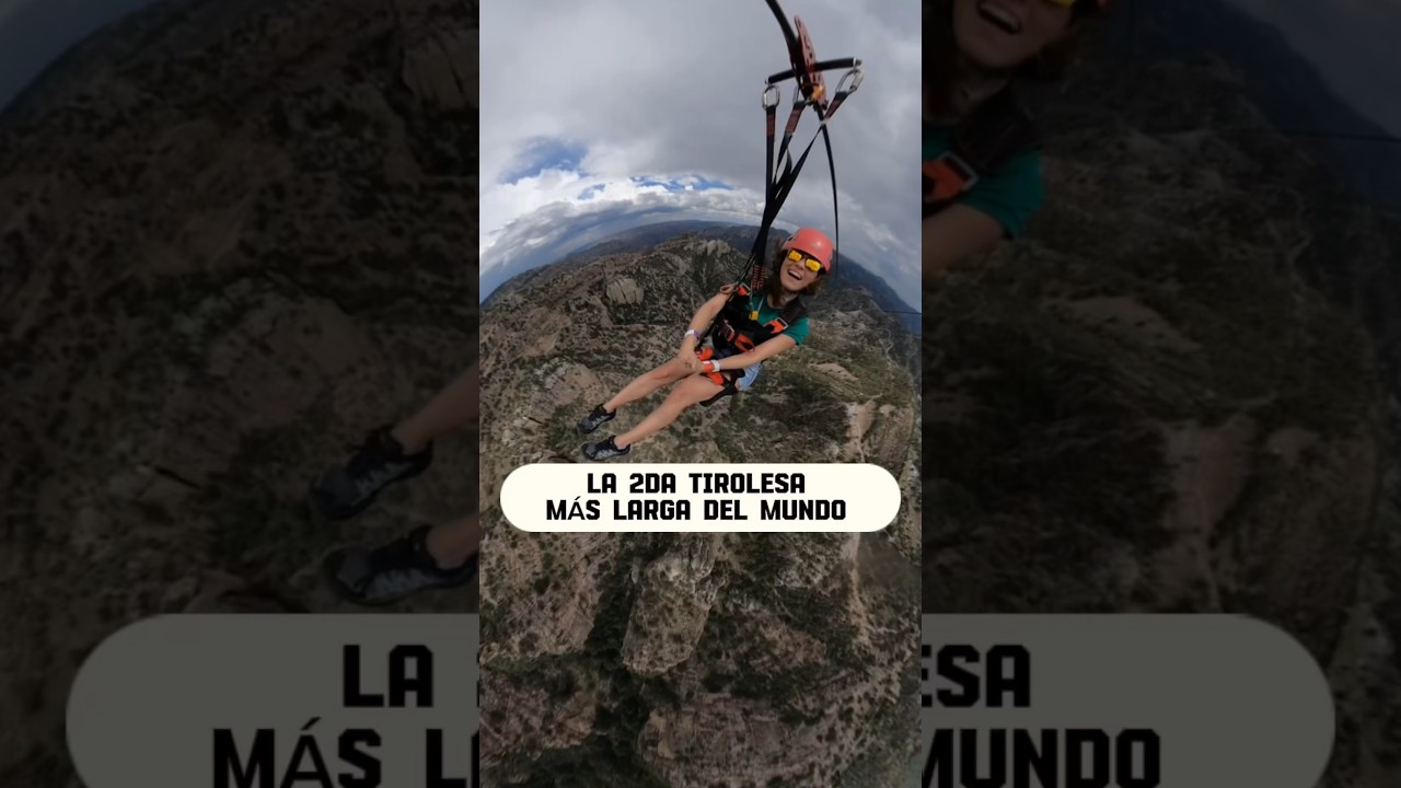 Ziprider en Barrancas del Cobre 🤯 #tirolesa #barrancasdelcobre #adrenalina #deviajeconode