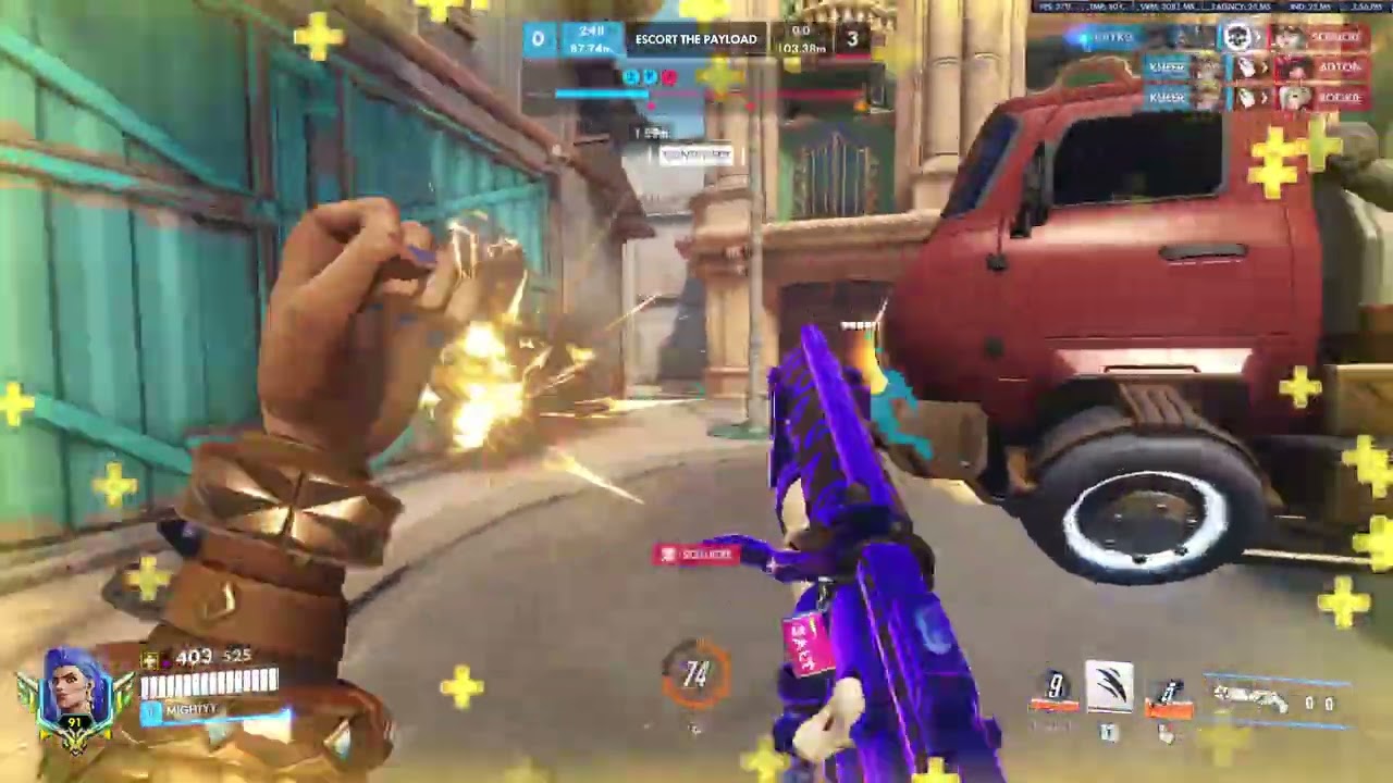 46 Elims! Top 100 Junker Queen Gameplay! Mightyy Pro JunkerQueen Gameplay - Overwatch Season 3