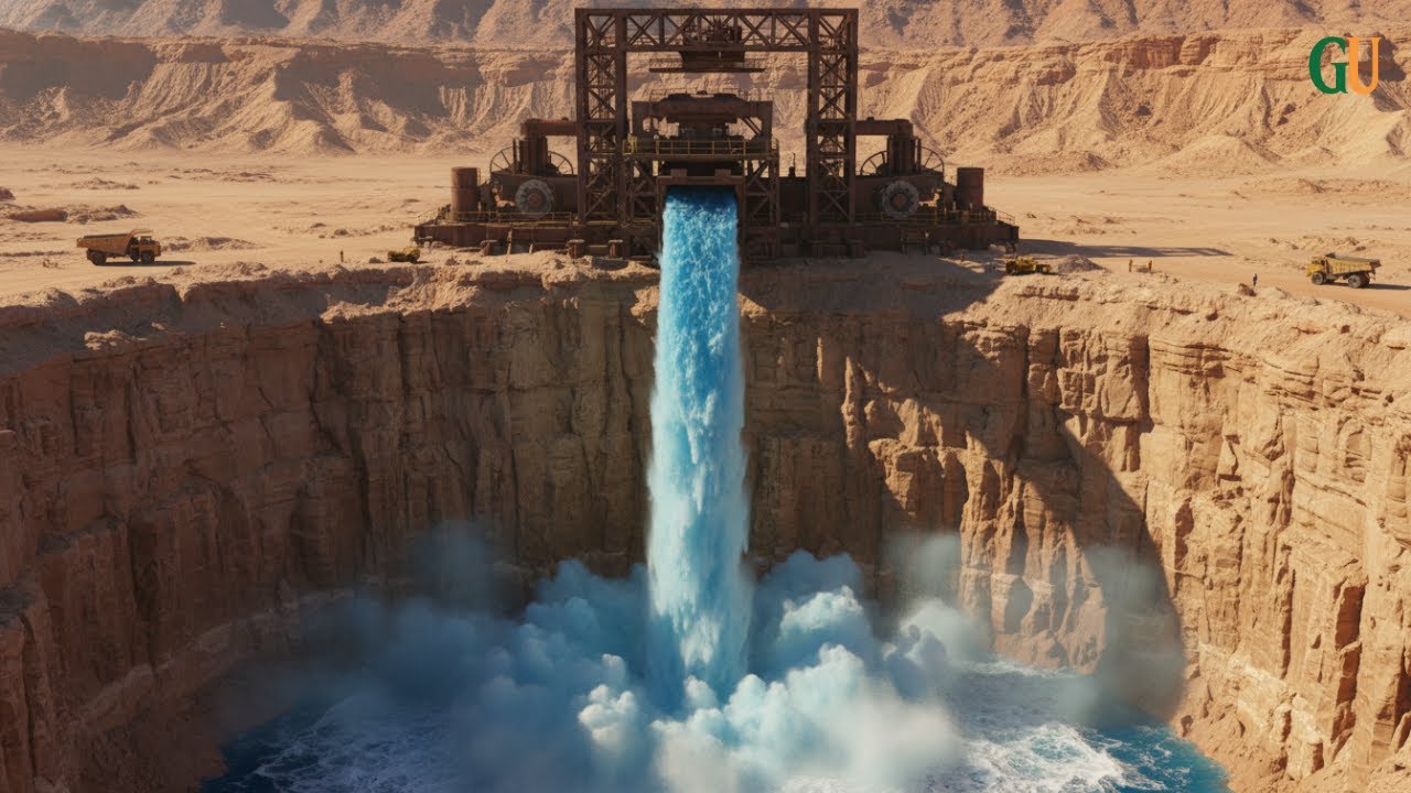 They PUMPED BILLIONS OF GALLONS OF SEAWATER Into a DRY CANYON — After 1 Year, a MIRACLE OCCURRED