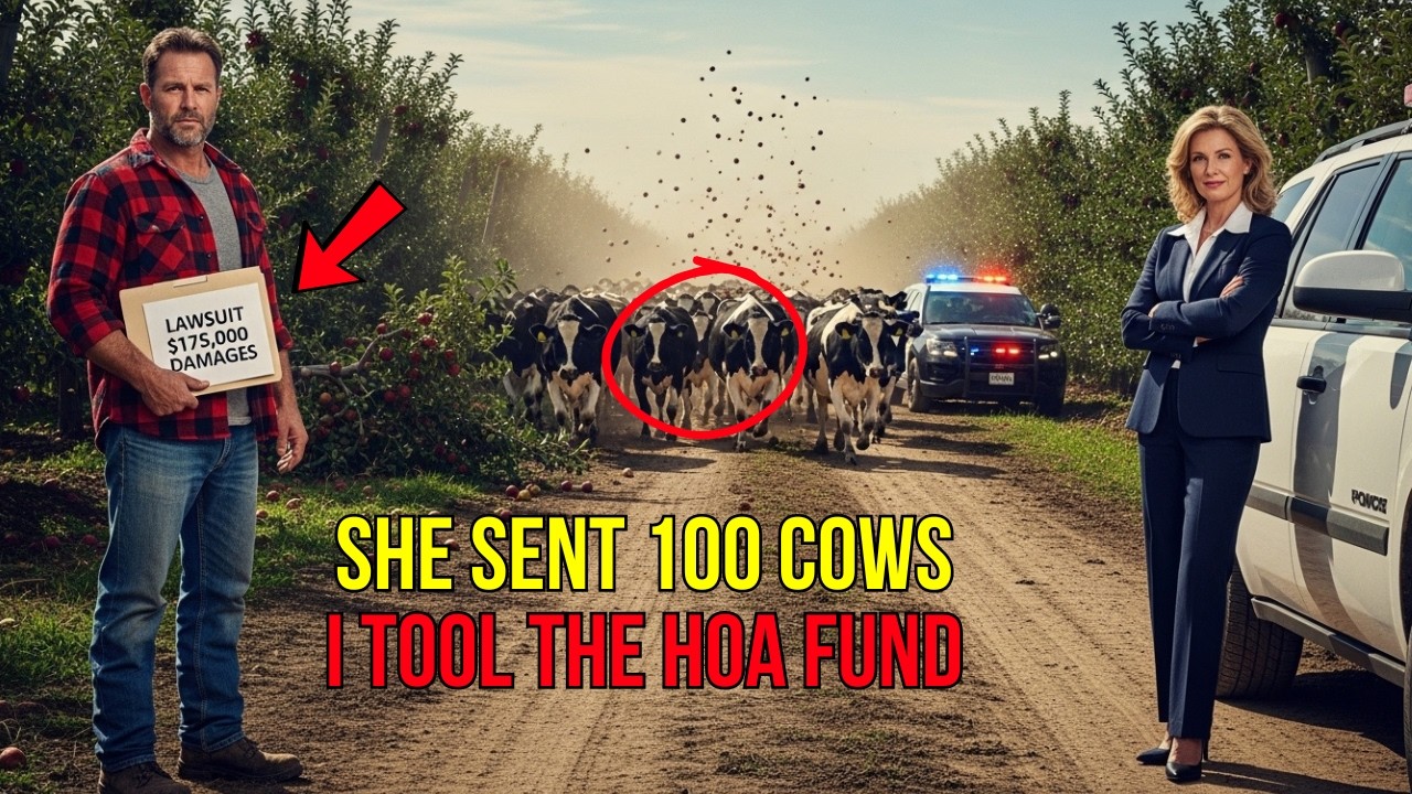 HOA Karen Ordered 100 Cows Into My Orchard to “Teach Me” — I Sued and Seized Their Reserve Fund