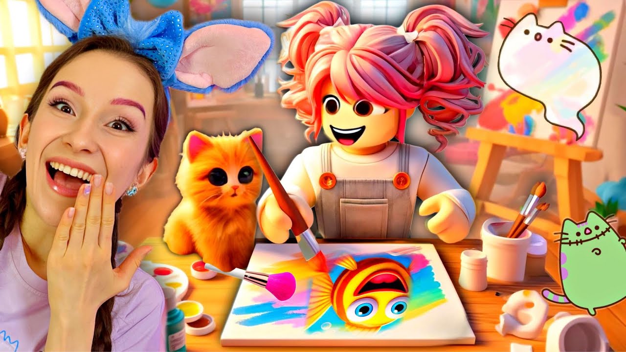 MALUJEMY WSPÓLNY RYSUNEK W ROBLOX!😅