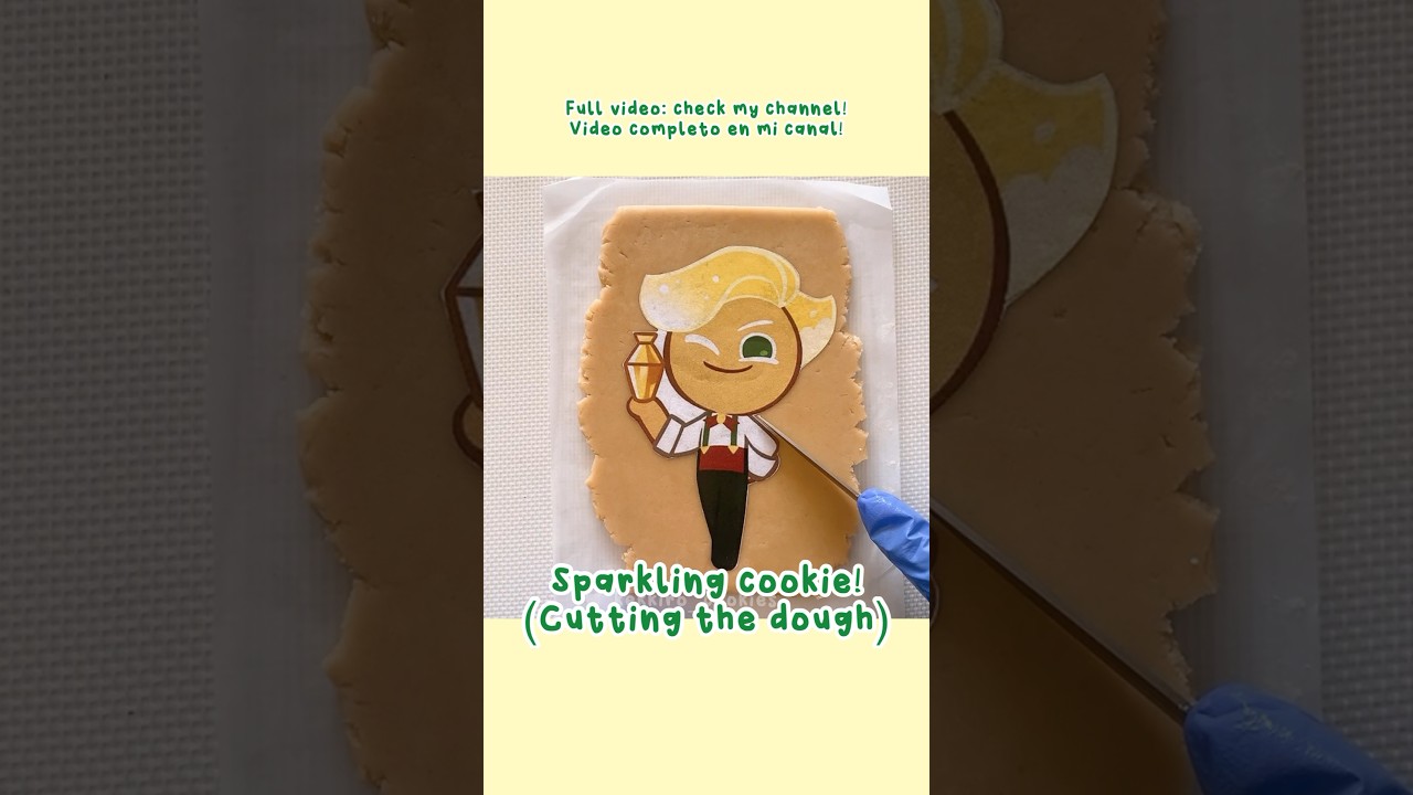 IRL Sparkling cookie! Cookie run 🥂 #cookierun #royalicing #cookies #cookieart #crk #fanart