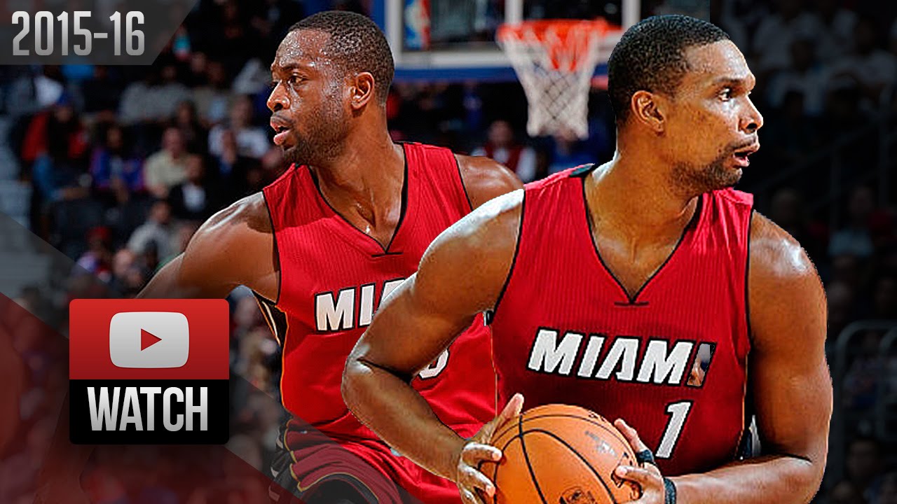 Dwyane Wade & Chris Bosh Full Highlights at Knicks (2015.11.27) - 37 Pts