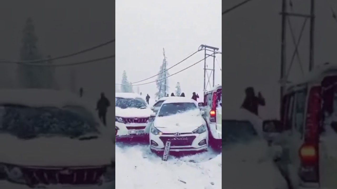 Manali SNOW CAR ACCIDENT - Extremely Dangerous Slides