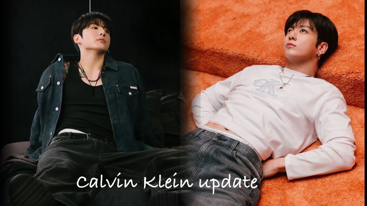 Calvin Klein на съемочной площадке с Чонгуком. Свободные джинсы в тренде в этом сезоне.