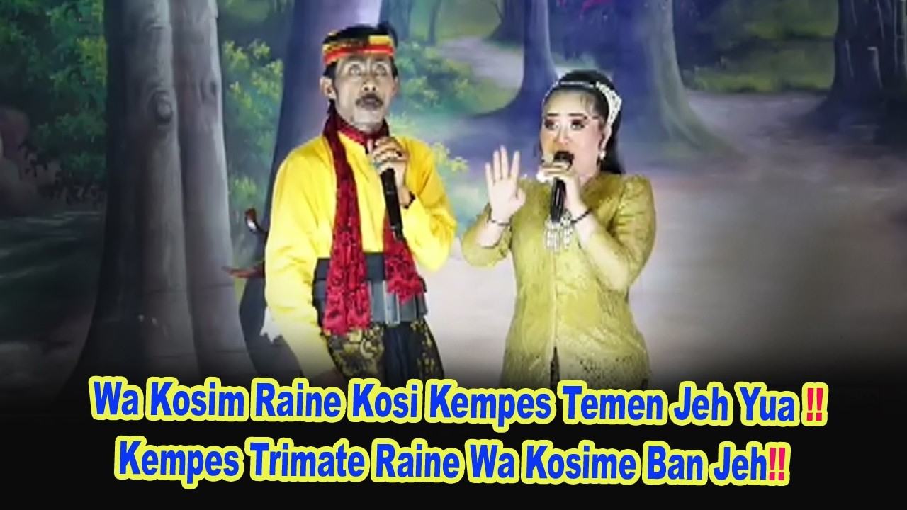 Wa Kosim Awake Gering Dudu Kurang Mangan Jeh Tapi Kurang Jajan
