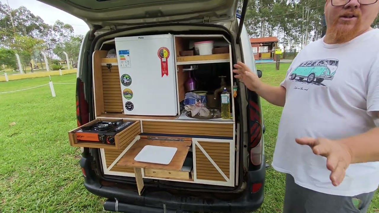 Motorhome 😱😱 Kangoo da Reno visitando o Camping Centro Oeste MS 🇧🇷🇳🇱