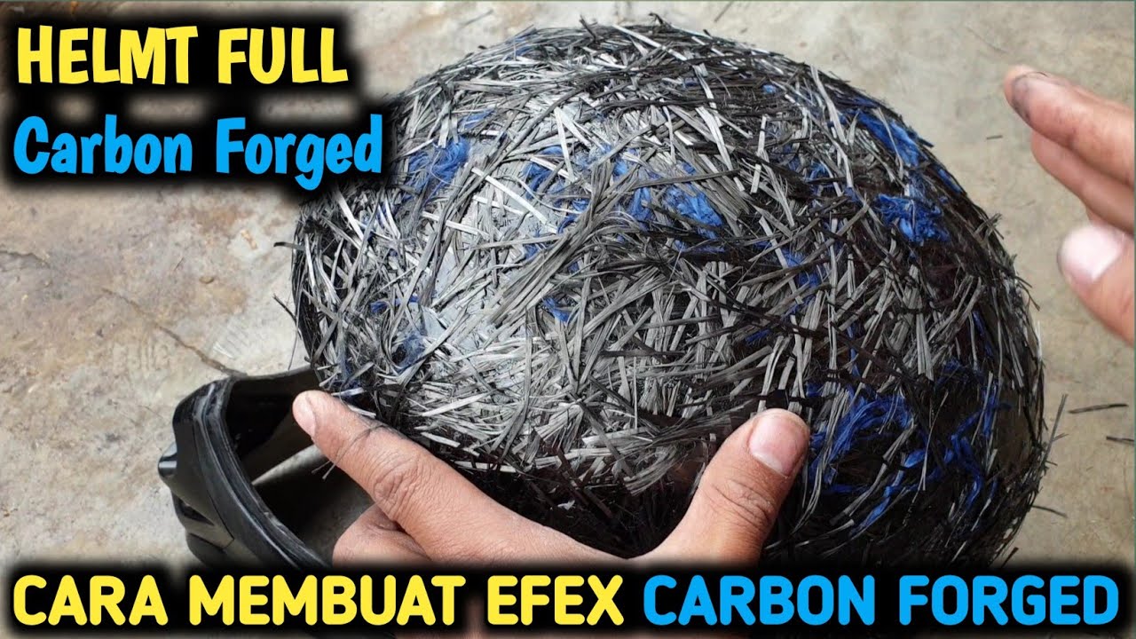 JANGAN BUANG DULU !  MENEMPA SAMPAH , Cara membuat Carbon forged dari bekas potongan carbon fiber