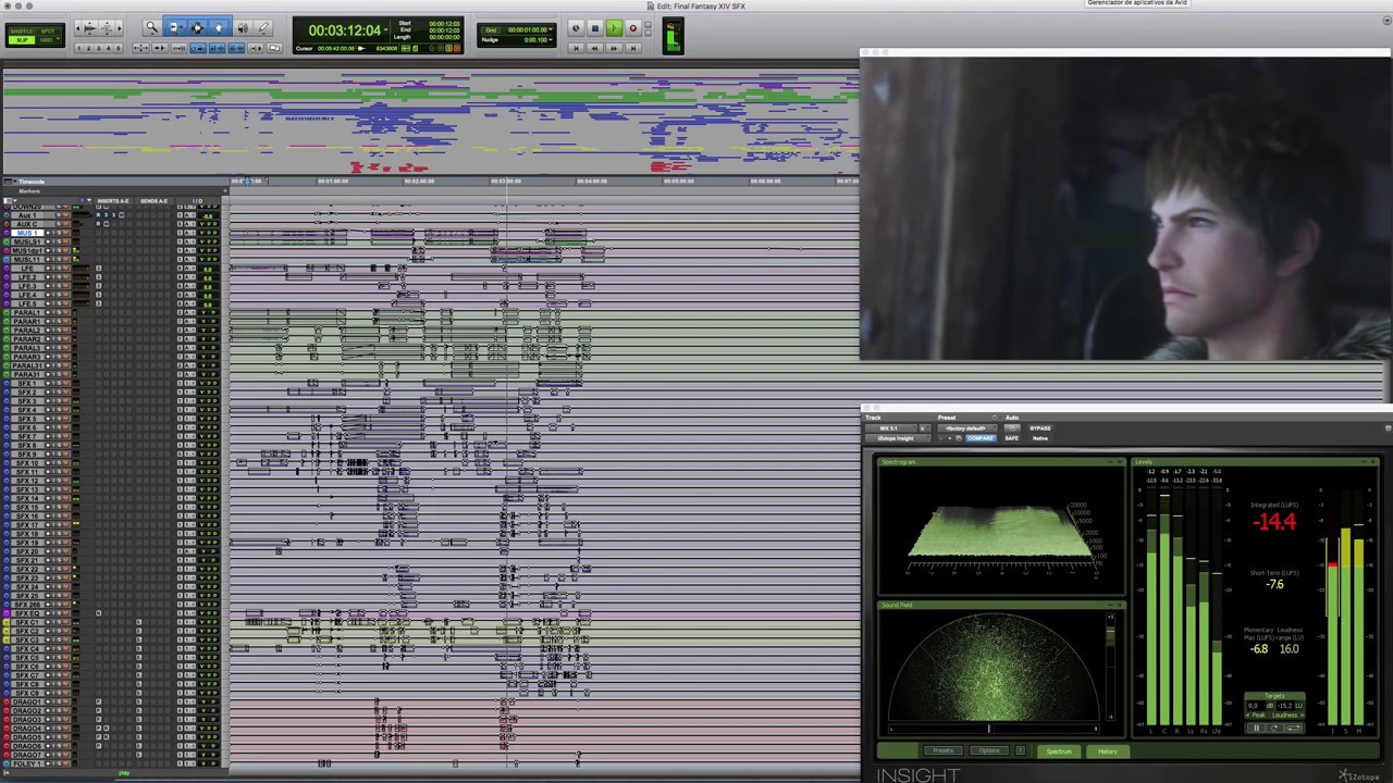 Final Fantasy XIV: Heavensward [New Sound Design Pro Tools Session] Danilo Battistini