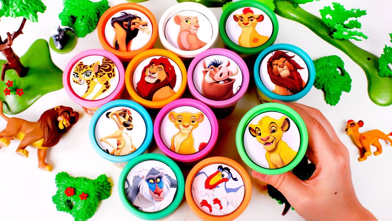 🦁 Sorpresas Divertidas del Rey León en Botes Play Doh 🦁