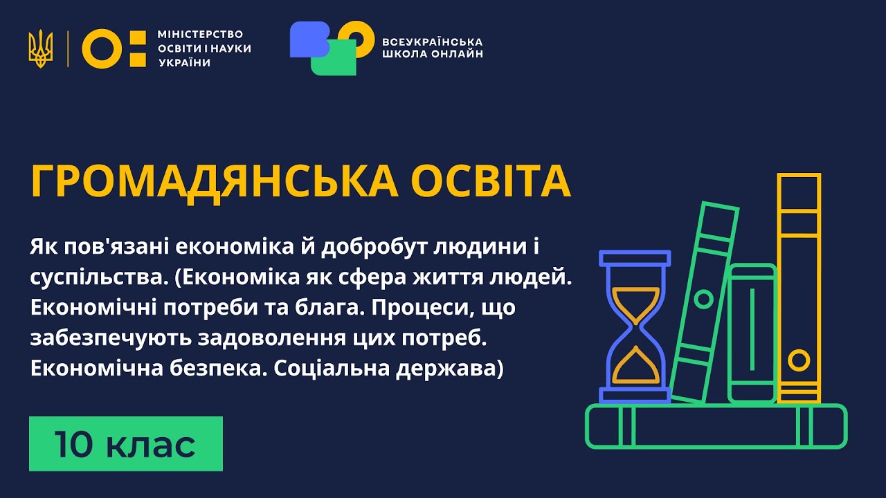 10 клас. Громадянська освіта. Як пов'язані економіка й добробут людини і суспільства