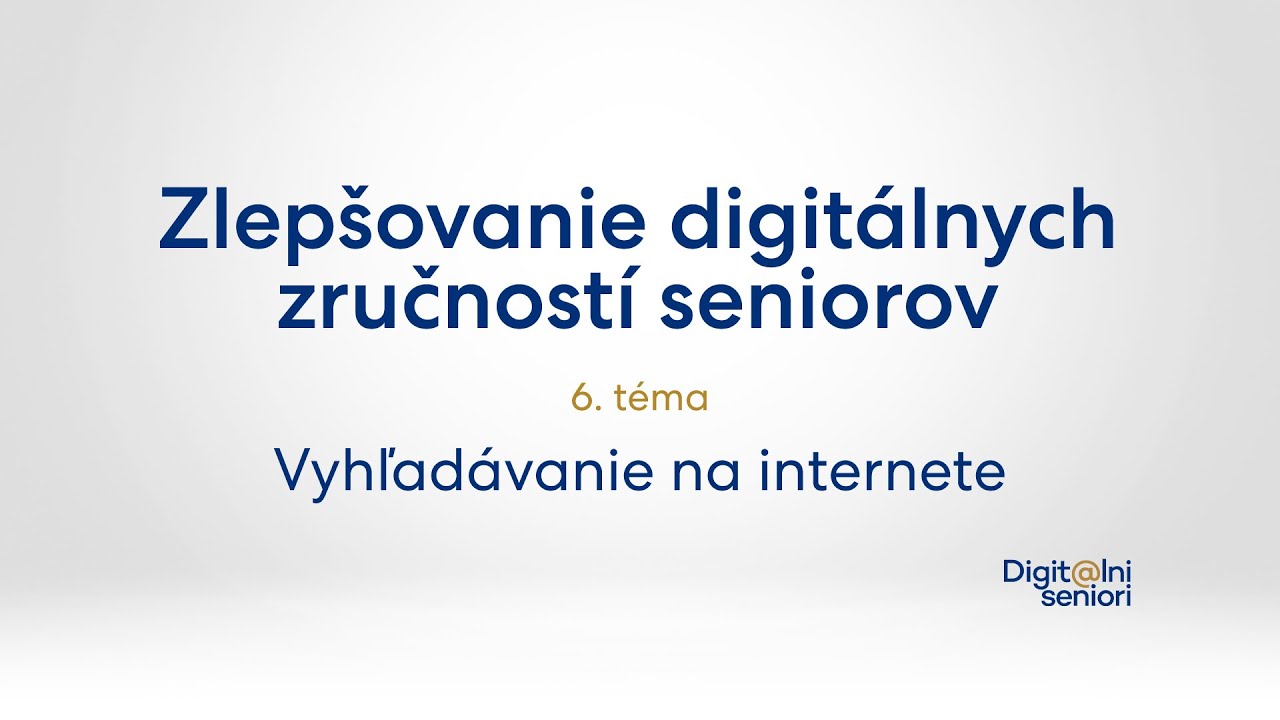 6. Vyhľadávanie na internete