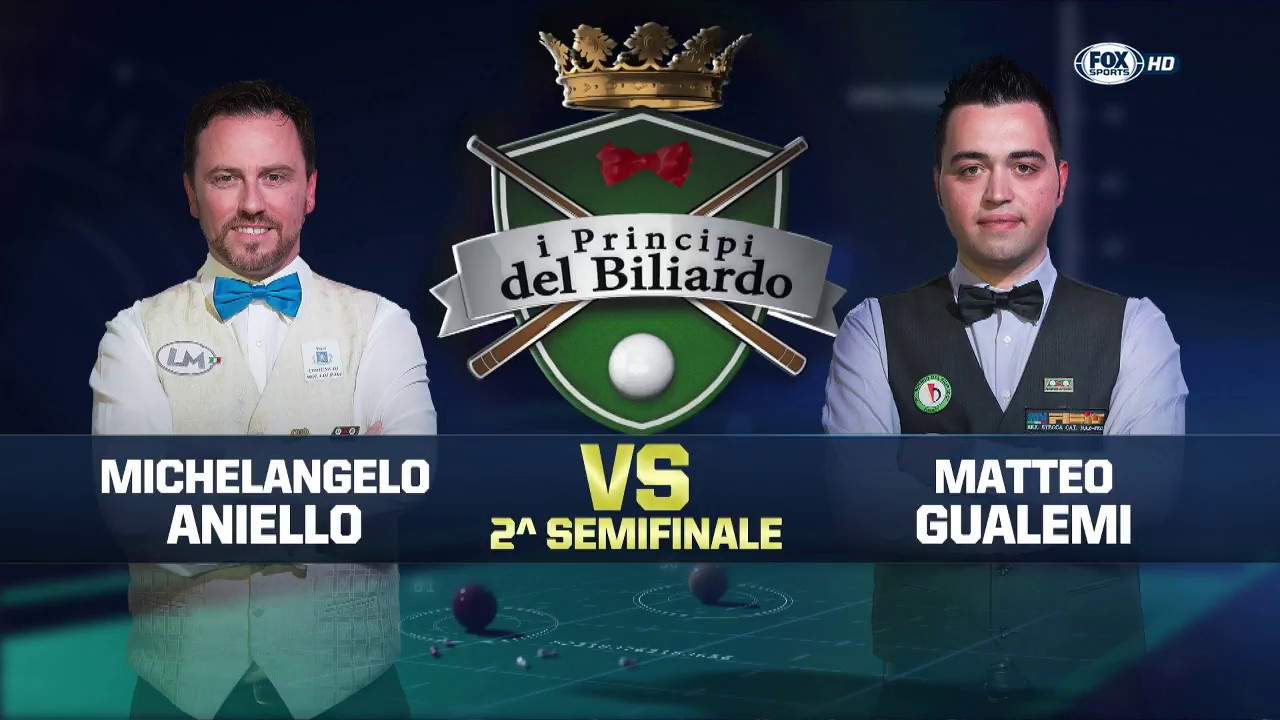 Aniello VS Gualemi - I Principi del Biliardo 2016/2017 - 4^ Tappa 2^ Semifinale
