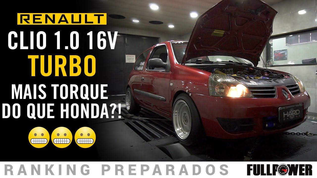 Renault Clio 1.0 16V turbão: montado no RJ, tem intercooler de Marea e mais torque do que Honda?!
