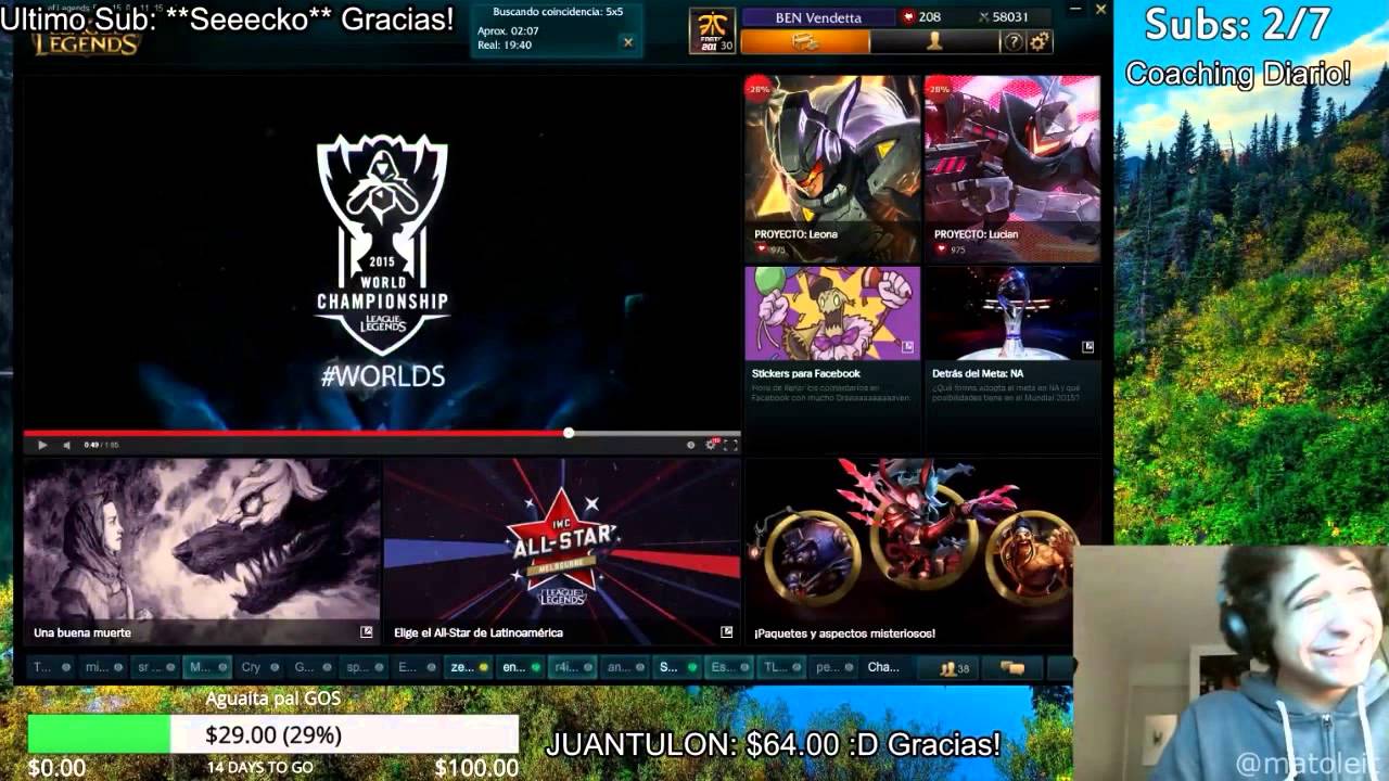 Veelaskez imitando a diversos personajes en stream de Vendetta