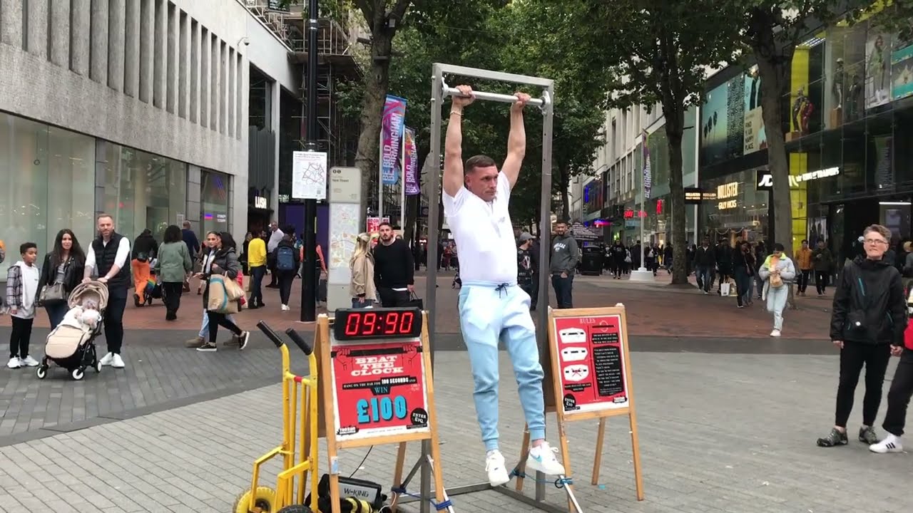 Hang 100 Seconds WIN &pound;100 POUNDS! | Hang Challenge in Birmingham Is Scum?