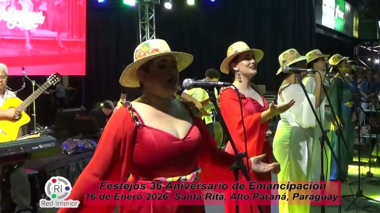 Festejos 36 Aniversario de Emancipación Municipio de Santa Rita. Show Las Paraguayas
