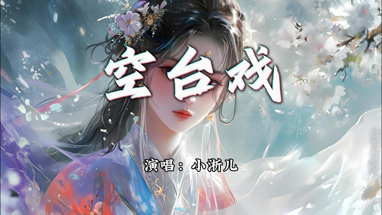小淅儿 - 空台戏『应看惯 粉墨花脸，早知是 曲终人散。』【动态歌词MV】