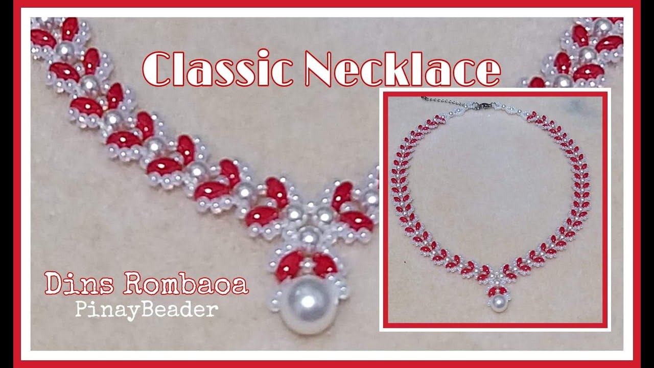 Classic Necklace (Tutorial) | Dins Rombaoa #pinay #beader