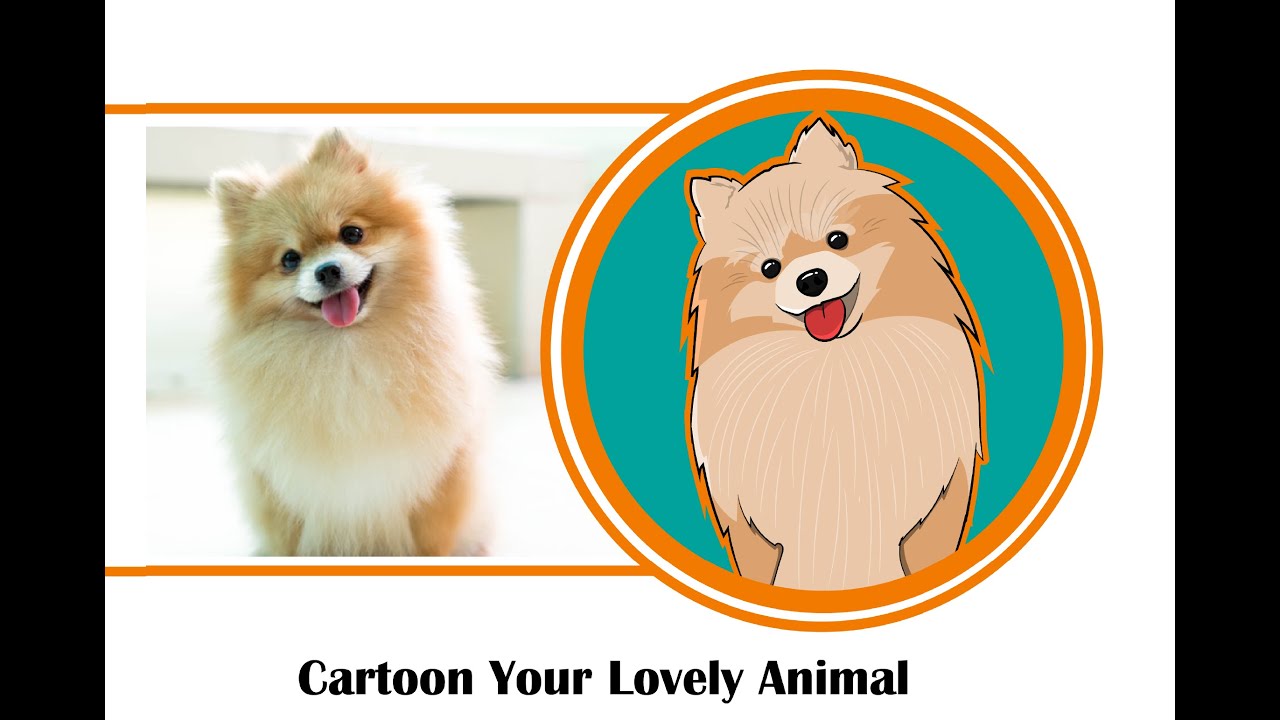 Custom Cartoon Pet Portrait | Vector Art Portrait | Cartoon Dog Cat