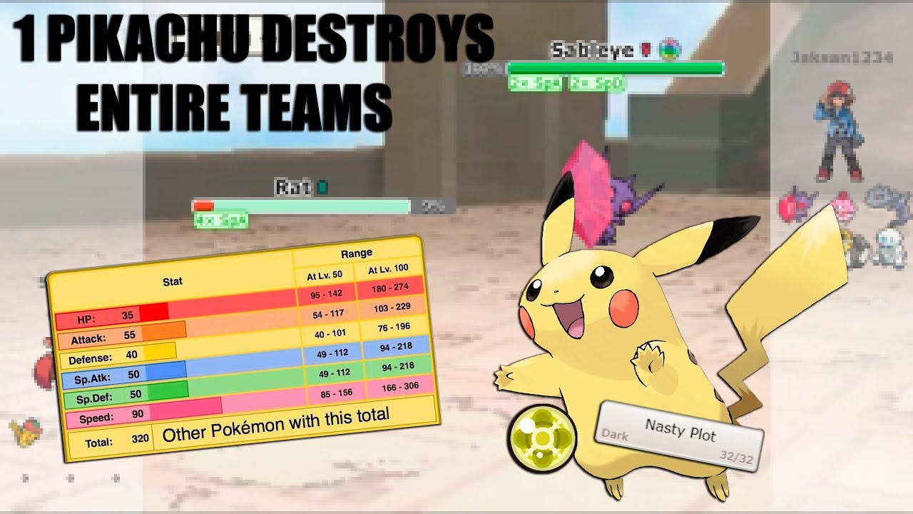 LIGHT BALL PIKACHU DESTROYS ANYTHING GOES | Pokemon Showdown