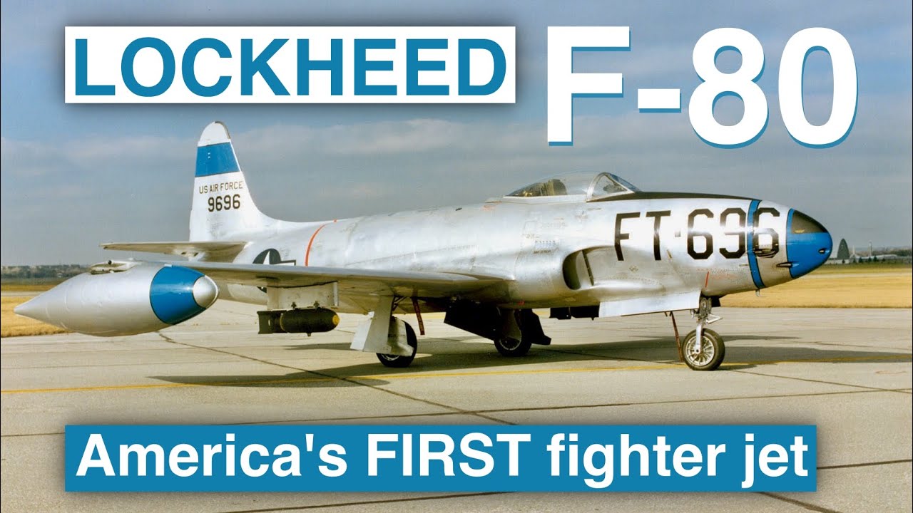 Detailed tour around the first American jet fighter! The Lockheed F-80!