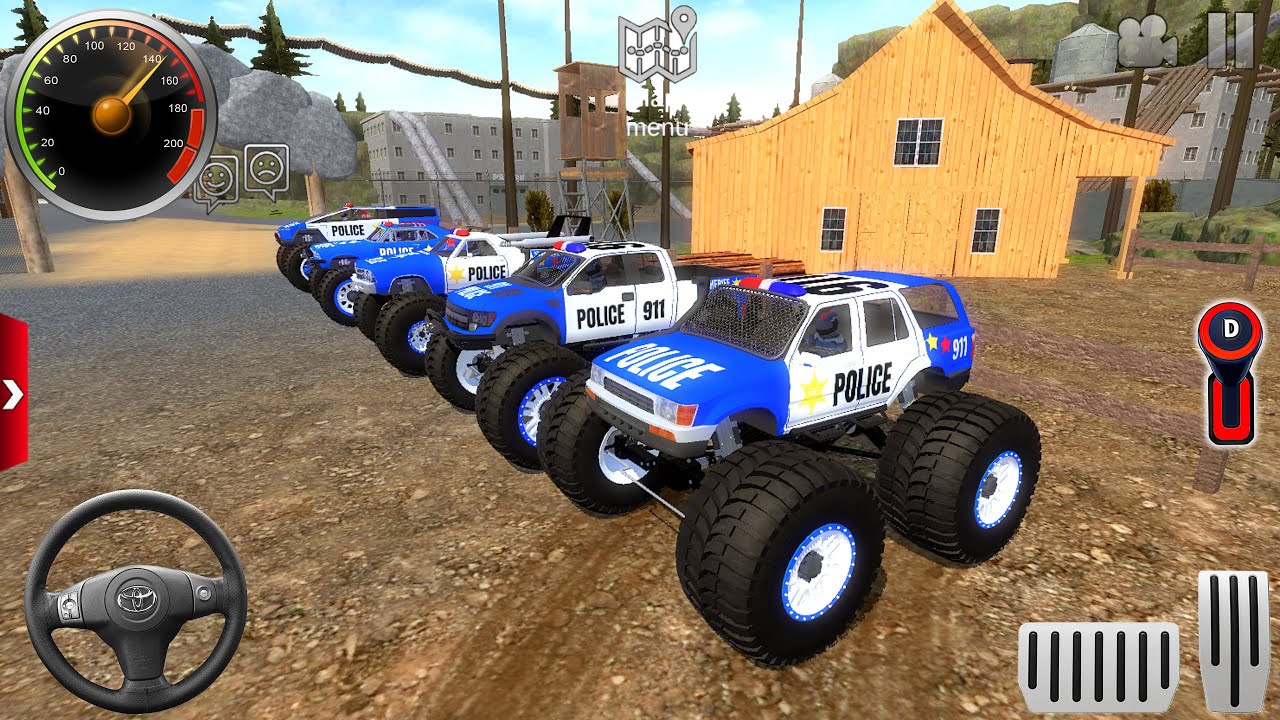 Police Monster Truck Impossible Stunts #1 - Car Extreme Racing Android Gameplay