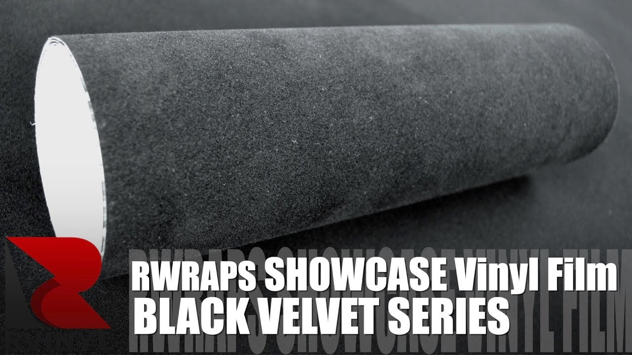 Black Velvet Vinyl Wrap Rwraps™ Suede Film
