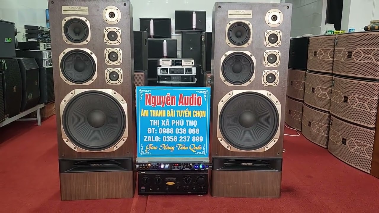 siêu phẩm loa kenwood LS P9300 Bass 40cm Quá sâu về mềm mại giá 26 tr .LH Nguyên Audio 0358.237.899
