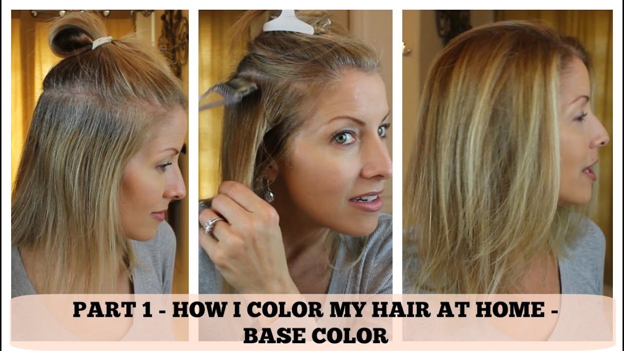 PART 1 - Home Hair Color - How I color the BASE