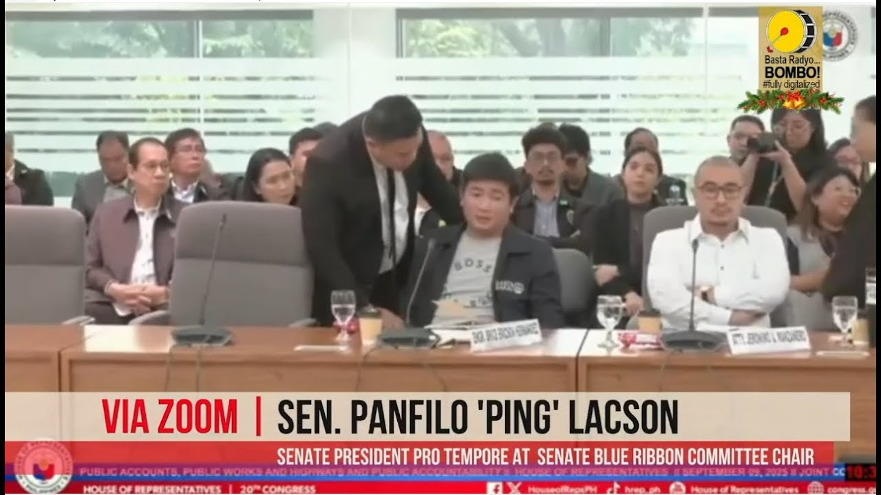 Sen. PING LACSON on WJ Construction 'Visit' and Next Blue Ribbon Hearing: Interview on Bombo Radyo