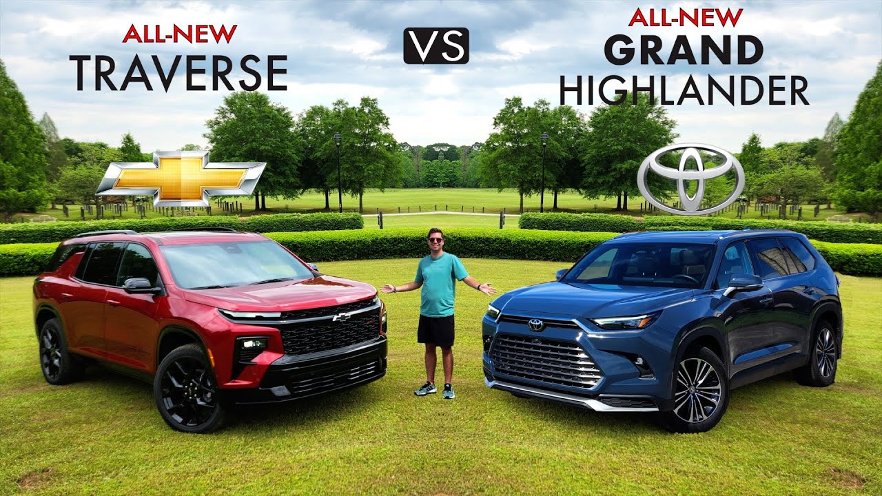 BIG BATTLE! -- 2024 Chevy Traverse RS vs. 2024 Toyota Grand Highlander Platinum: Comparison