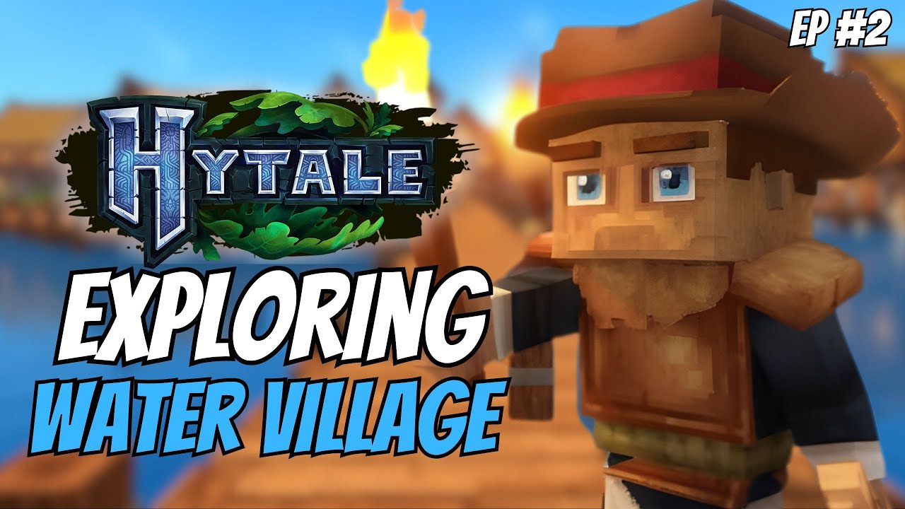 Exploring the Water Village - Hytale Survival Ep. 2
