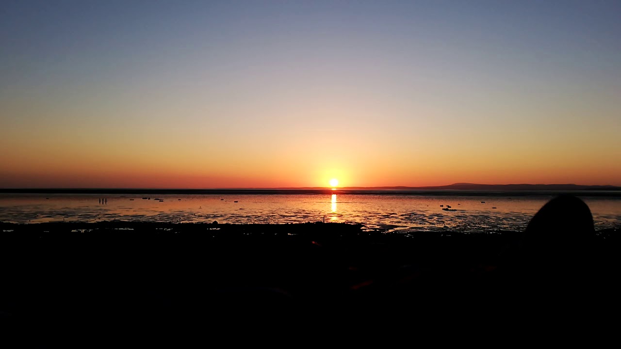 Sunset Time Lapse from Hest Bank Morecambe