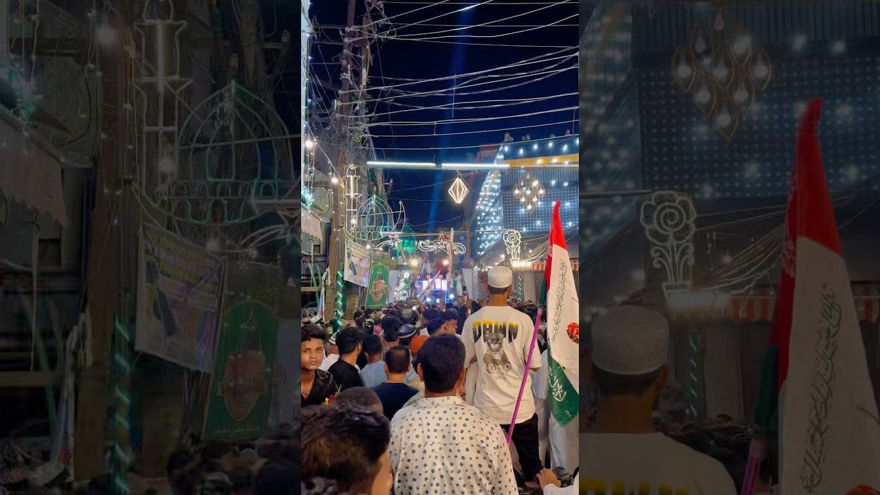 Bareilly Jashne Eid Milad Un nabi Anjuman Lashkare Abbas Bareilly Sailani Old City Shakoor Dj