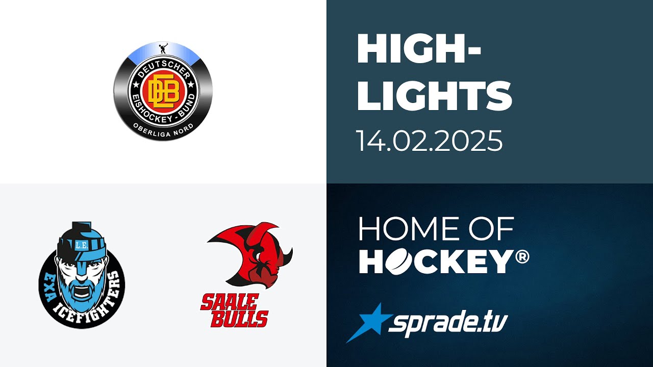 14.02.2025 - Highlights - KSW IceFighters Leipzig vs. Saale Bulls Halle