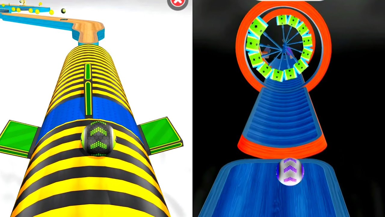 Going Balls Reverse Night vs Normal Speedrun &ndash; Who&rsquo;s Faster?! Android/iOS Gameplay #gaming