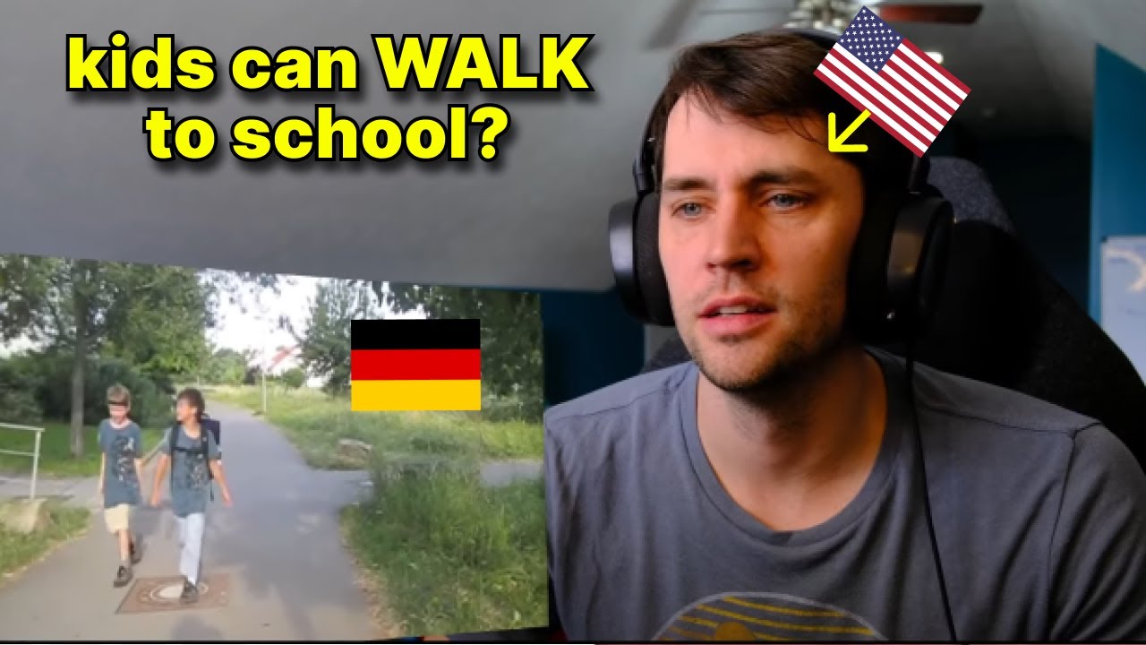 American reacts to a typical day at a German School