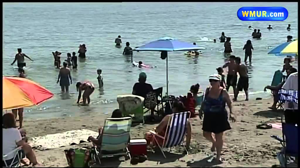Beach crowded after possible shark sighting