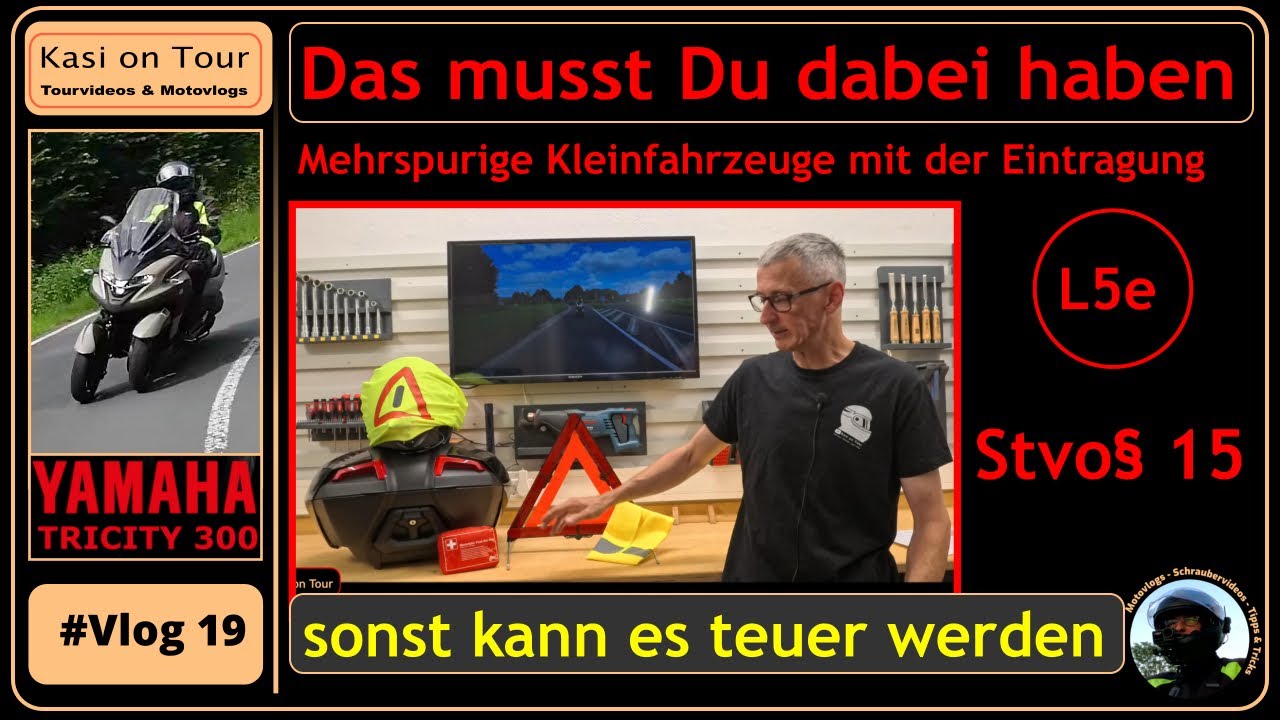 #Vlog 19👉  Warndreieck Verbandskasten Warnweste sind Pflicht
