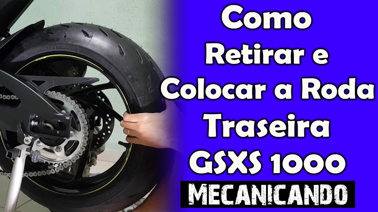 Como Retirar e Colocar a Roda Traseira da Suzuki GSXS1000