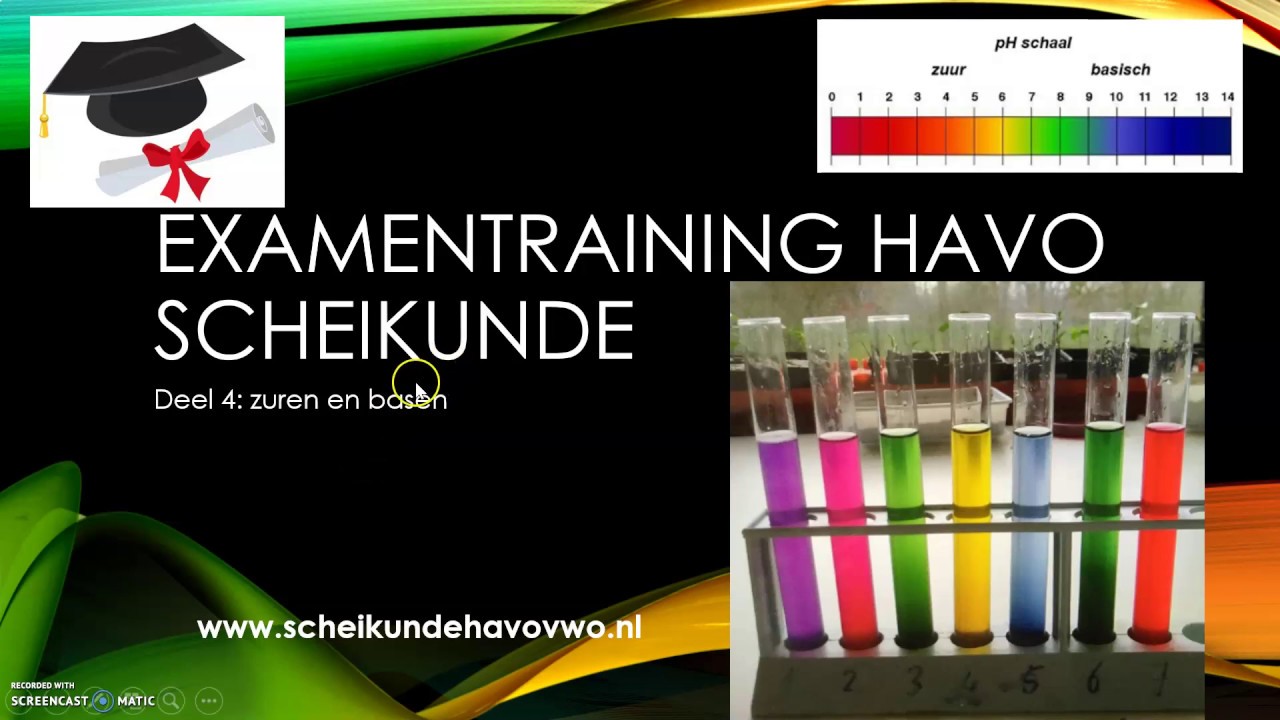 examentraining havo scheikunde deel 4 zuren en basen