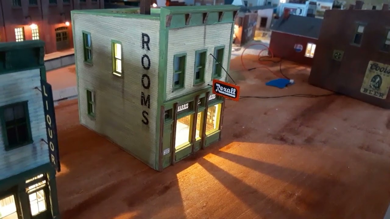Downtown Structures on My HO Scale Layout