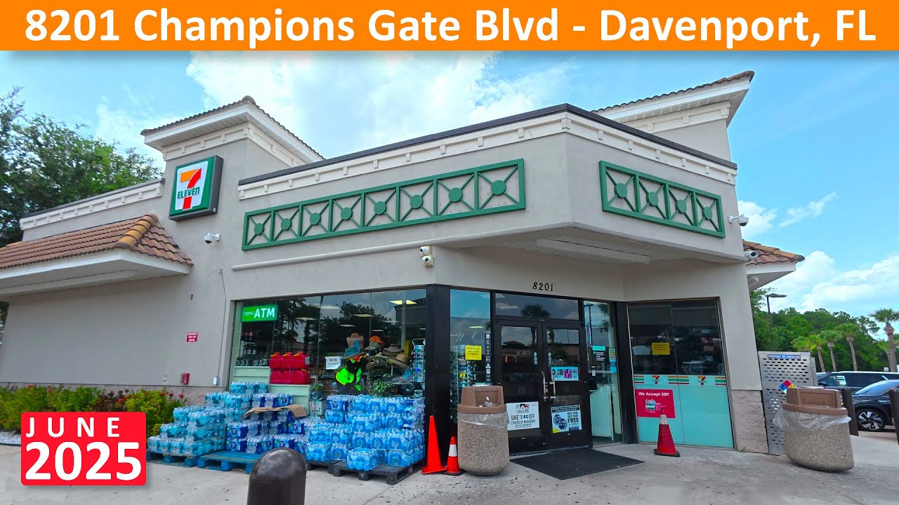 7-Eleven по адресу Champions Gate Blvd, 8201, Давенпорт, Флорида — магазин товаров повседневного ...