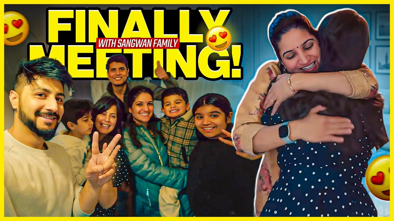 Finally meeting @thesangwanfamilyvlogs after 3 Years. Life in the UK.
