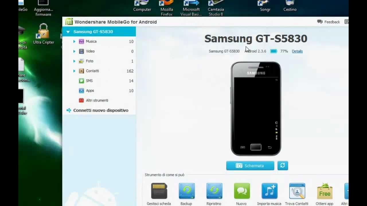 Gestire file di uno smartphone Android da PC con MobileGo - Tutorial ITA