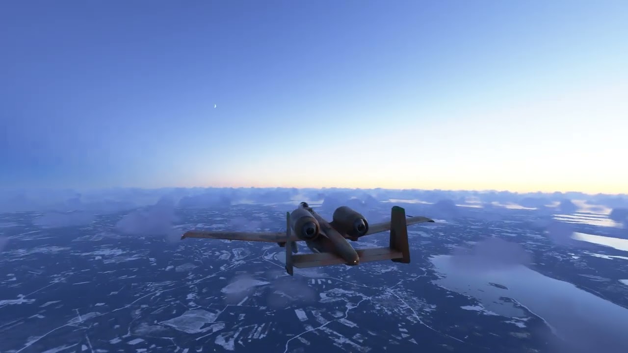 Microsoft Flight Simulator 2024. Kärdla-Kuressaare. A10–C Thunderbolt II. 4K PC Gameplay.