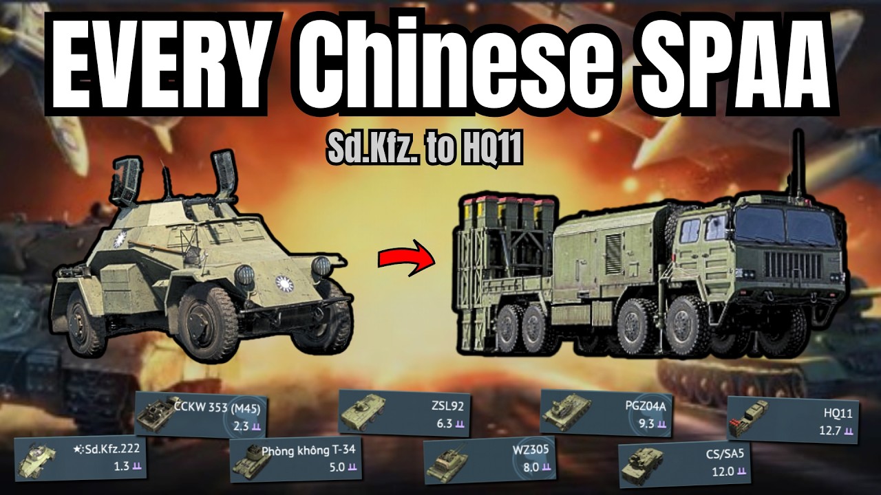EVERY SPAA from China!🔥(14 tanks) | When COPY is BETTER than ORIGINAL💀(Temu tech tree)