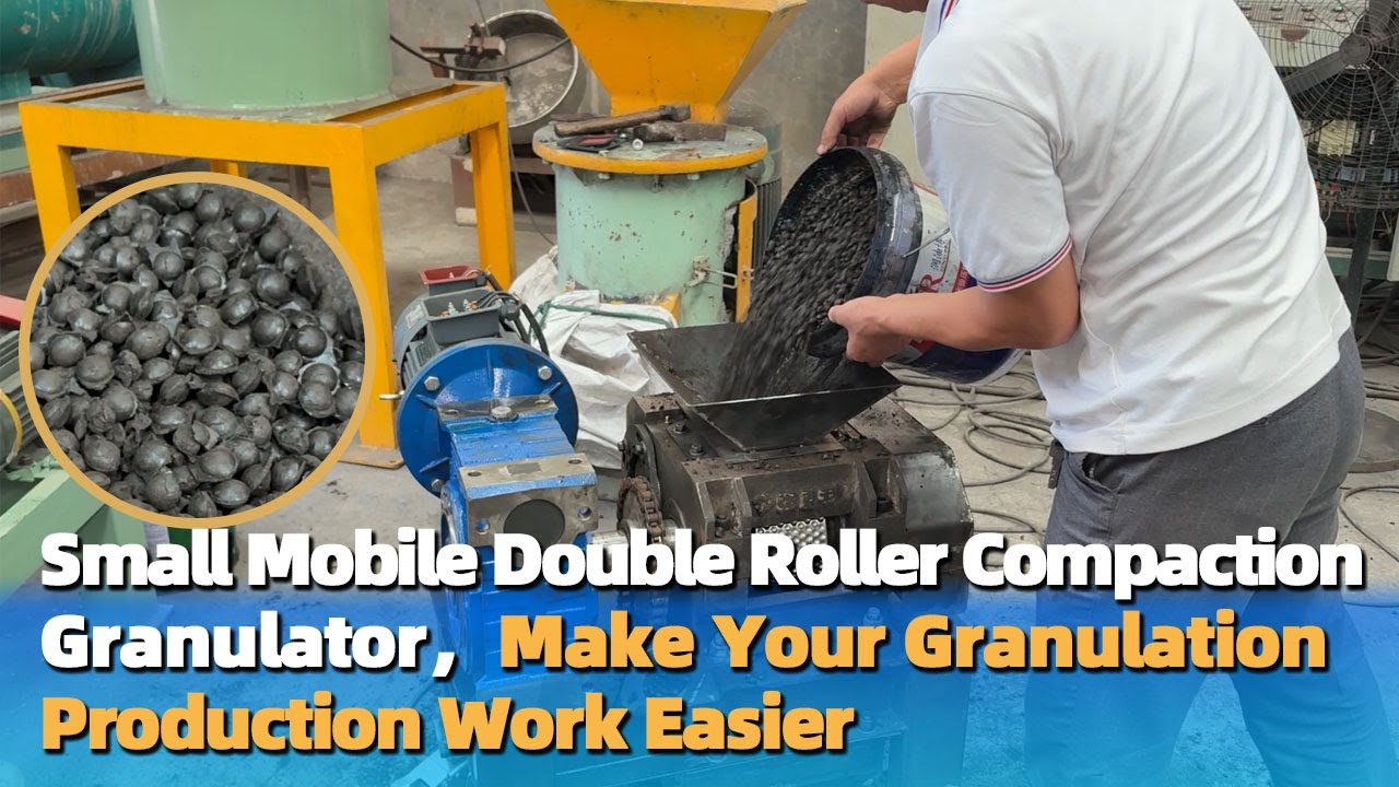 Small Mobile Double Roller Compaction Granulator,Make Your Granulation Production Work Easier